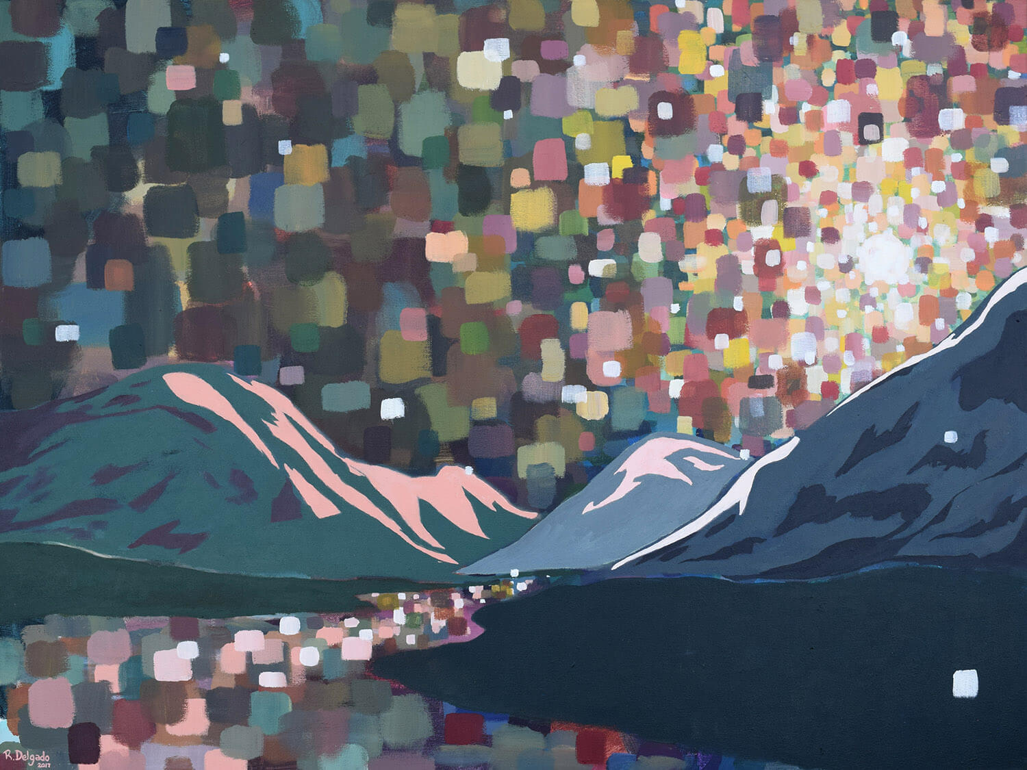 Morning Sun 30x40&quot;, Acrylic on canvas