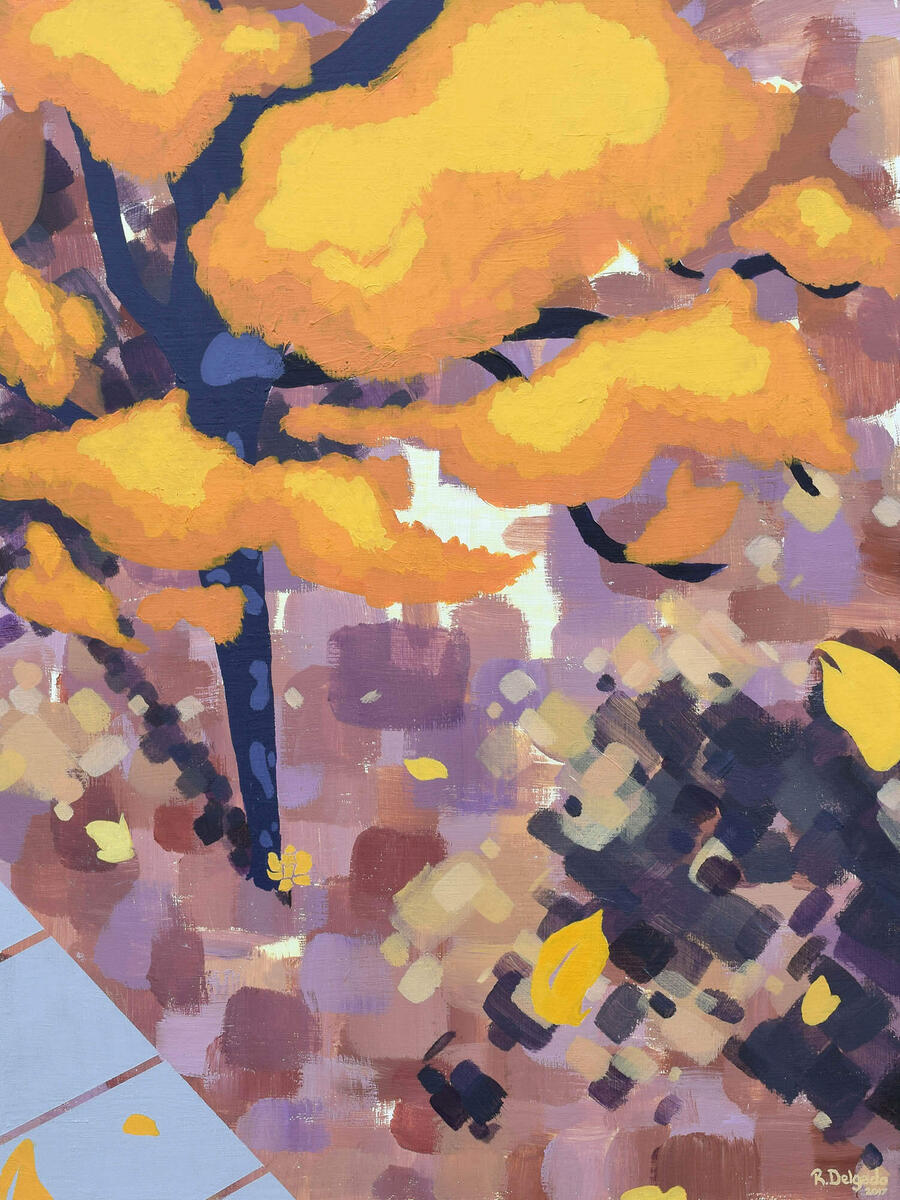 Breathe 24x18&quot;, Acrylic on wood panel