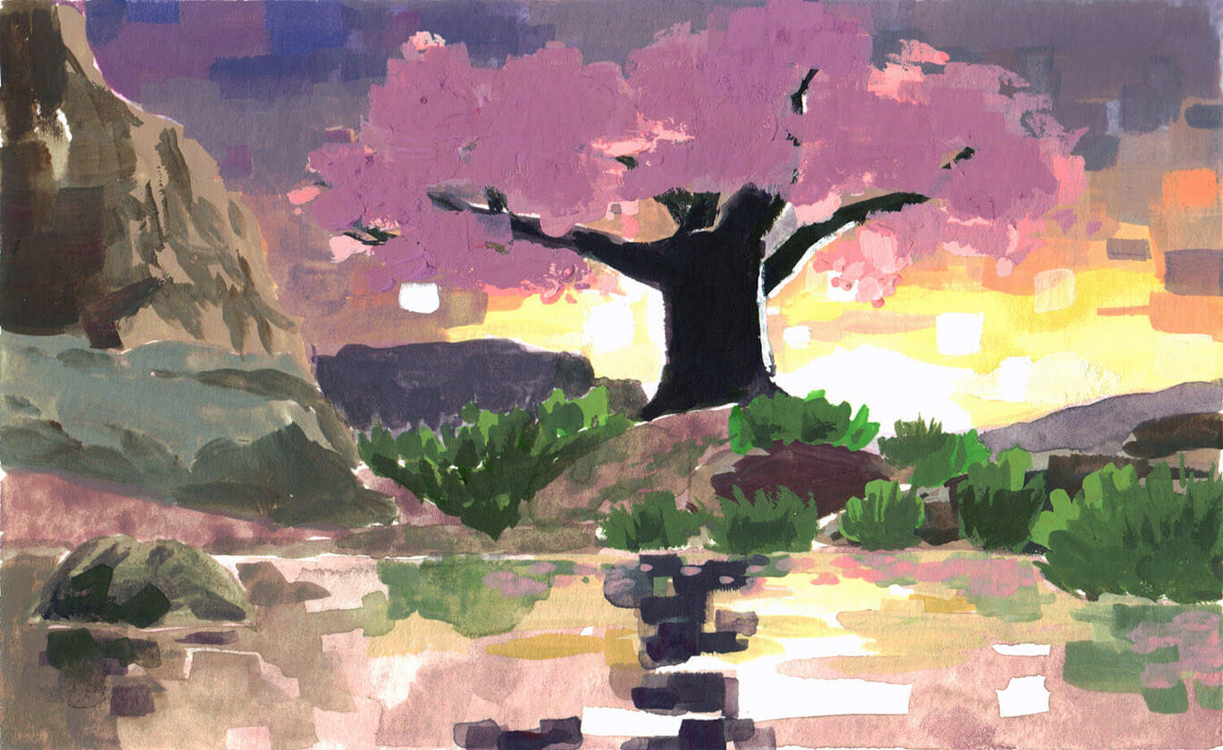 Satori Mountain 6x4&quot;, Breath of the Wild